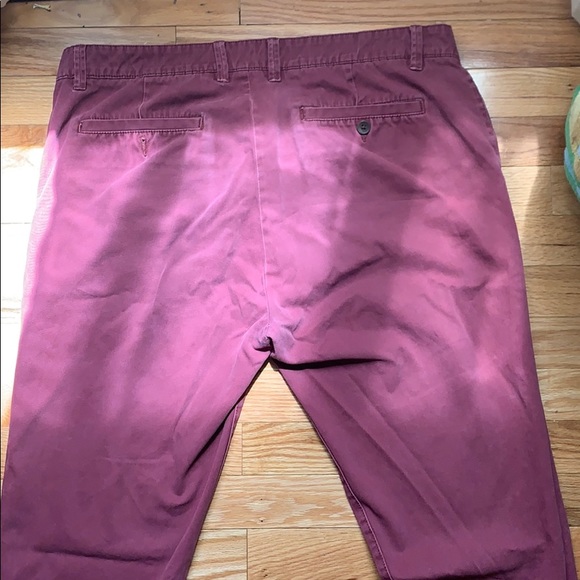 Burgundy slim khaki/chinos - Picture 2 of 3